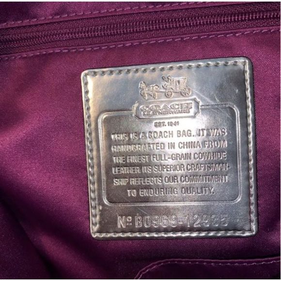 Coach Madison Leather Julianne Tote #B0969 - 12935 - Picture 7 of 8